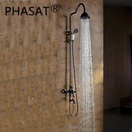 Shower Tap Antique Rain Shower / Handshower Included Brass Oil-rubbed Bronze