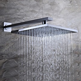 Contemporary Chrome Brass Thermostatic Shower Tap with Air Injection Technology Shower Head