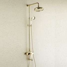 Shower Tap Antique Rain Shower / Handshower Included Brass Ti-PVD