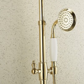 Shower Tap Antique Rain Shower / Handshower Included Brass Ti-PVD