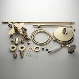 Shower Tap Antique Rain Shower / Handshower Included Brass Ti-PVD